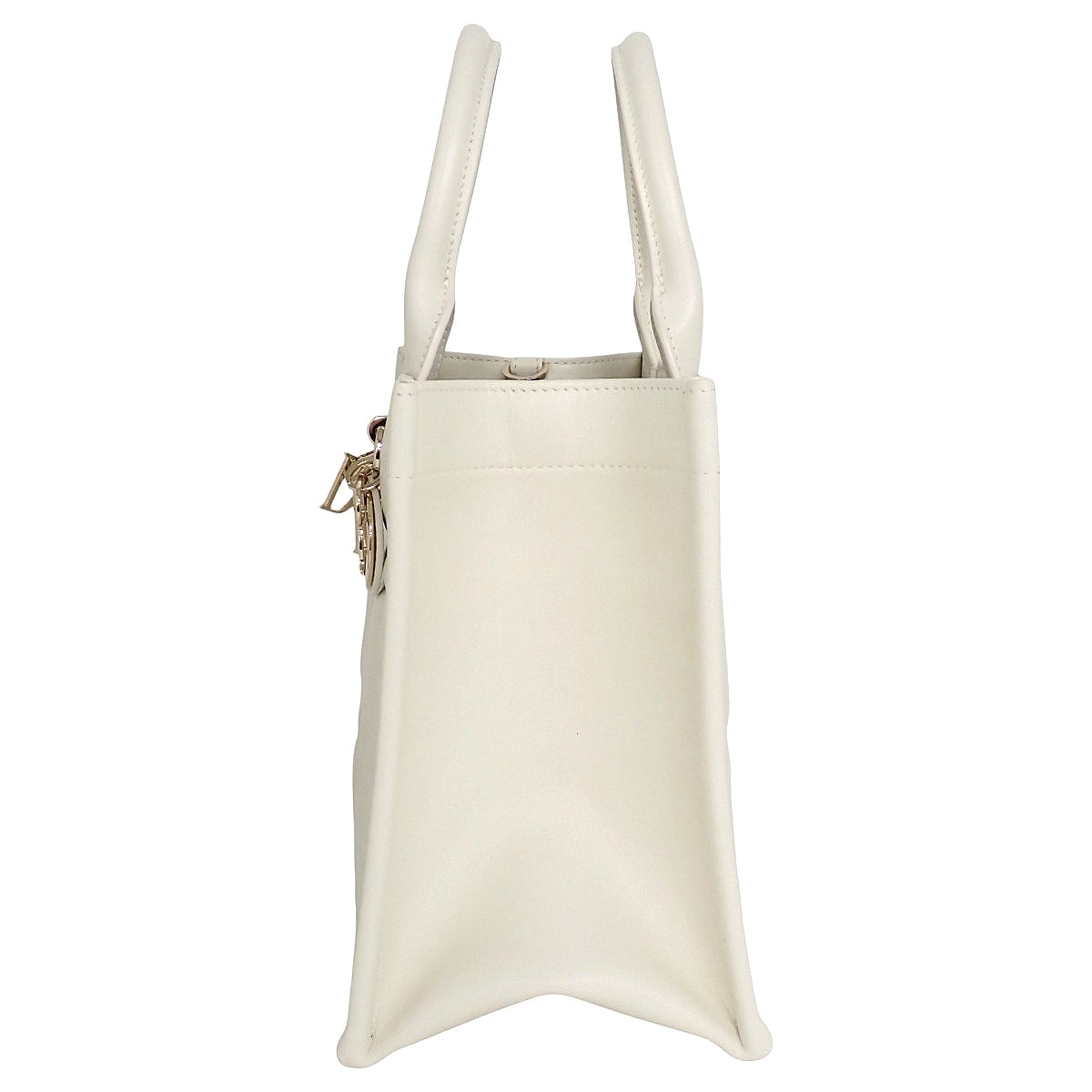 マイクロカナージュ Dior Book Tote バッグ スモール カーフスキン ホワイト M1325OWHP_M030