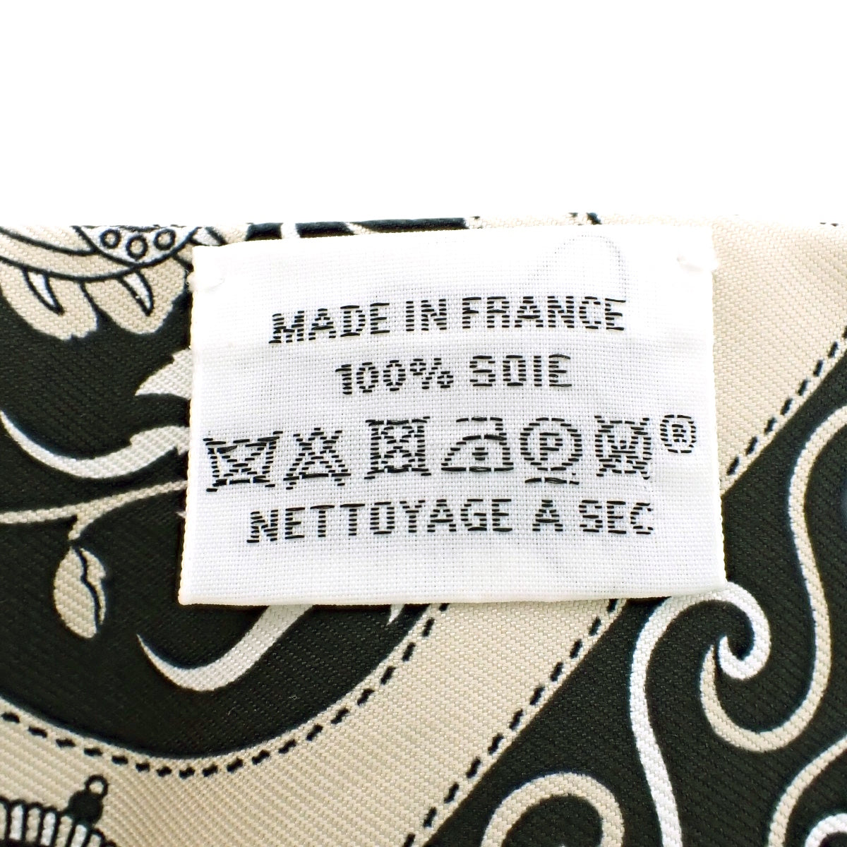Festival des Amazones Bandana アマゾンの祭典・バンダナ ツイリー シルク グレージュ ノワール ブラン H064217S 04