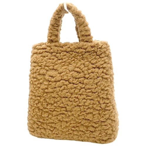 Gucci Children's Patched Handbag, Wool, Brown, 752175, Tote, The Jetsons, Kids Line, Dog.