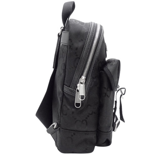 Off-the-Grid Sling Bag in GG Canvas, Black, 658631.  Crossbody, shoulder, and over-the-shoulder bag. Jumbo GG.