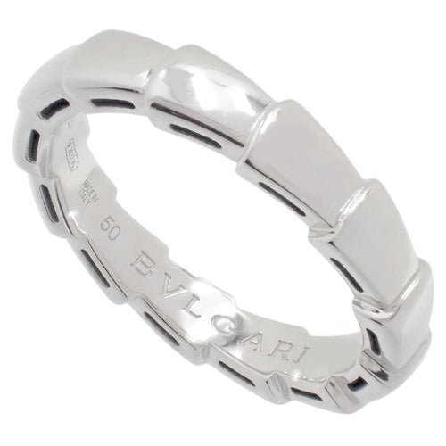 [2022 Warranty] Serpenti Viper Ring 349679 (Current as of June 2024) 18K White Gold WG Accessory Jewelry Size 10 (50)