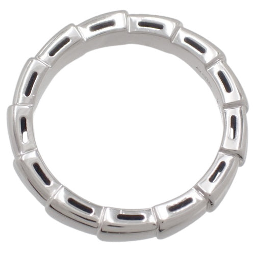 [2022 Warranty] Serpenti Viper Ring 349679 (Current as of June 2024) 18K White Gold WG Accessory Jewelry Size 10 (50)