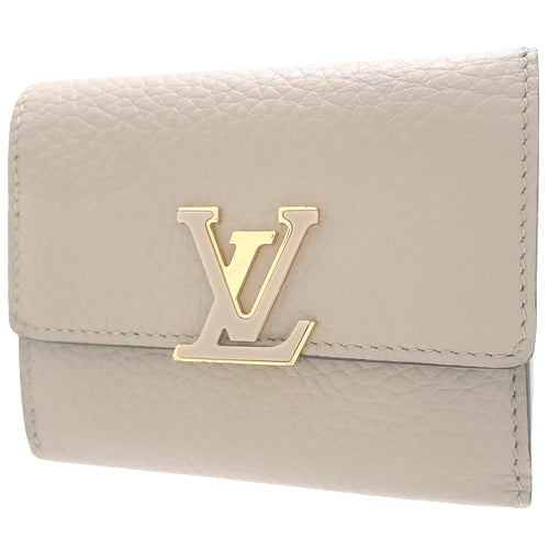 Portefeuille Capucines XS Tri-fold Wallet in Taurillon Leather, Galle M68747 (current product as of May 2024)