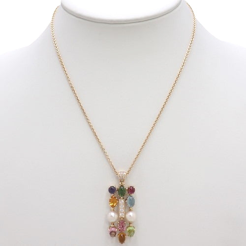 Allegra Necklace Pearl/Diamond/Tourmaline/Citrine/Peridot/Topaz/Amethyst 18K Yellow Gold YG Accessory Jewelry