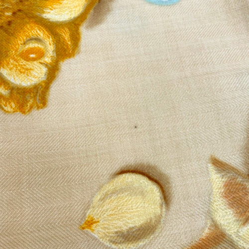 La Rosee Anne Gavarni 玫瑰露珠 卡莱杰安140 大号围巾 卡莱140 羊绒 真丝