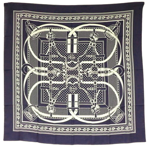 Grand Manege Bandana グラン・マネージュ・バンダナ カレジェアン140 カシミヤ シルク 大判スカーフ カレ140