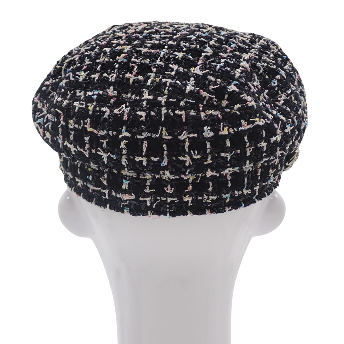 Tweed Newsboy Cap, Size S, Cotton, Polyester, Polyamide