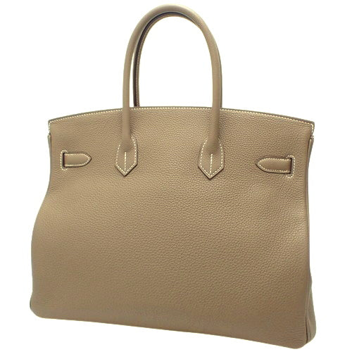 Birkin 35 Togo Etoupe/Etoupe Gold Hardware A Stamp