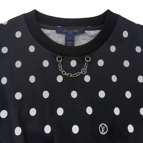 Flounce Polka Dot Jersey Dress, Size S, 22SS, RW221B