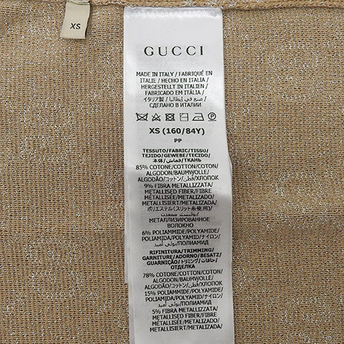 GGロゴ カーディガン Vネック アパレル ファッション XS コットン ポリエステル ナイロン 678434 XKB54