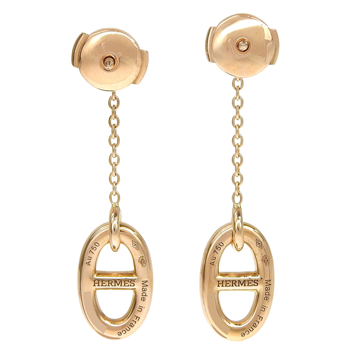 Chaine d'Ancre Farandole 18K 玫瑰金耳环