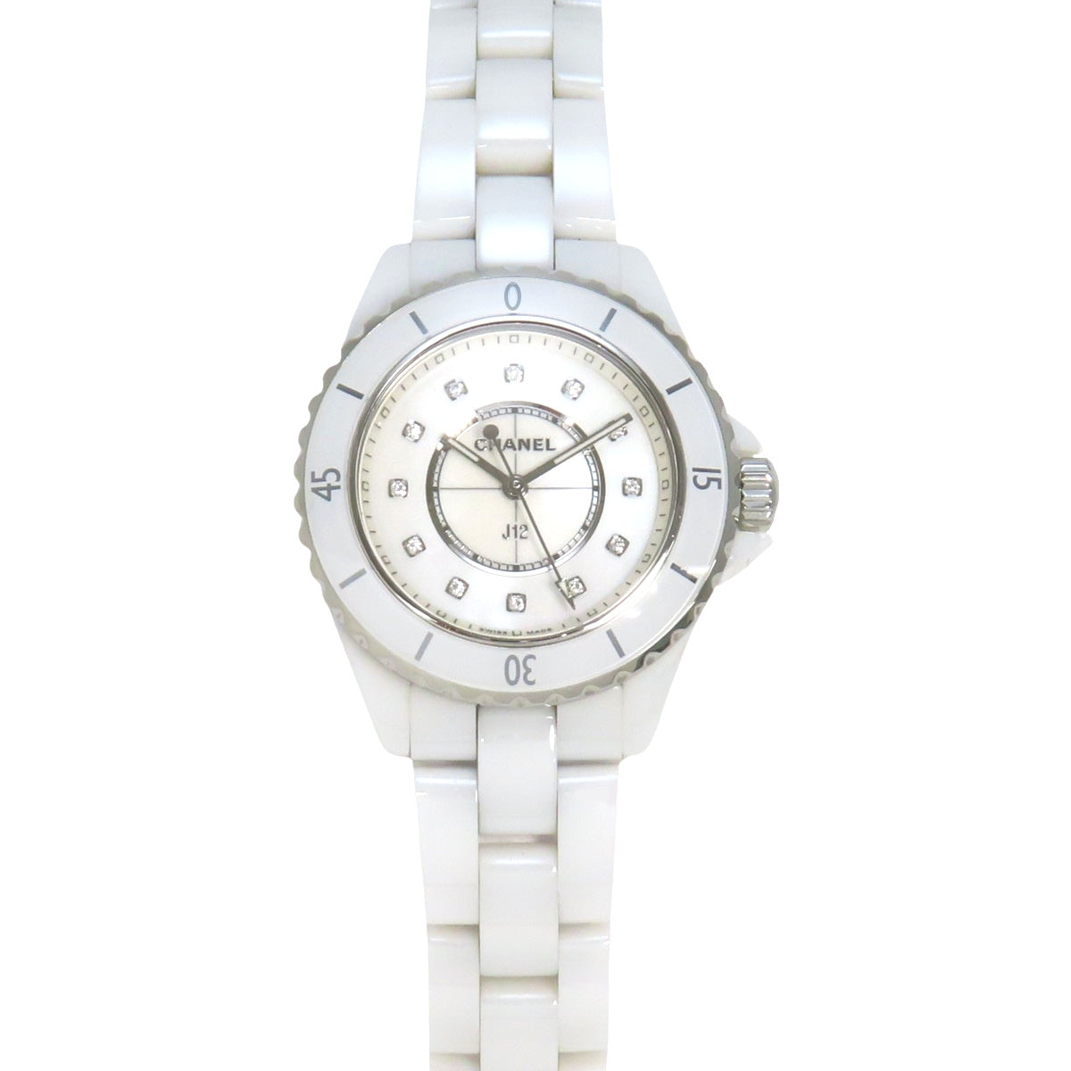 H5704 J12 33MM CE 陶瓷 石英 白色