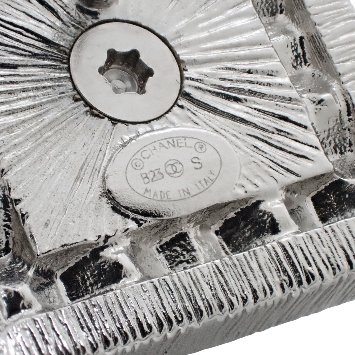 香奈儿标志 莱茵石 珍珠 耳环 金属