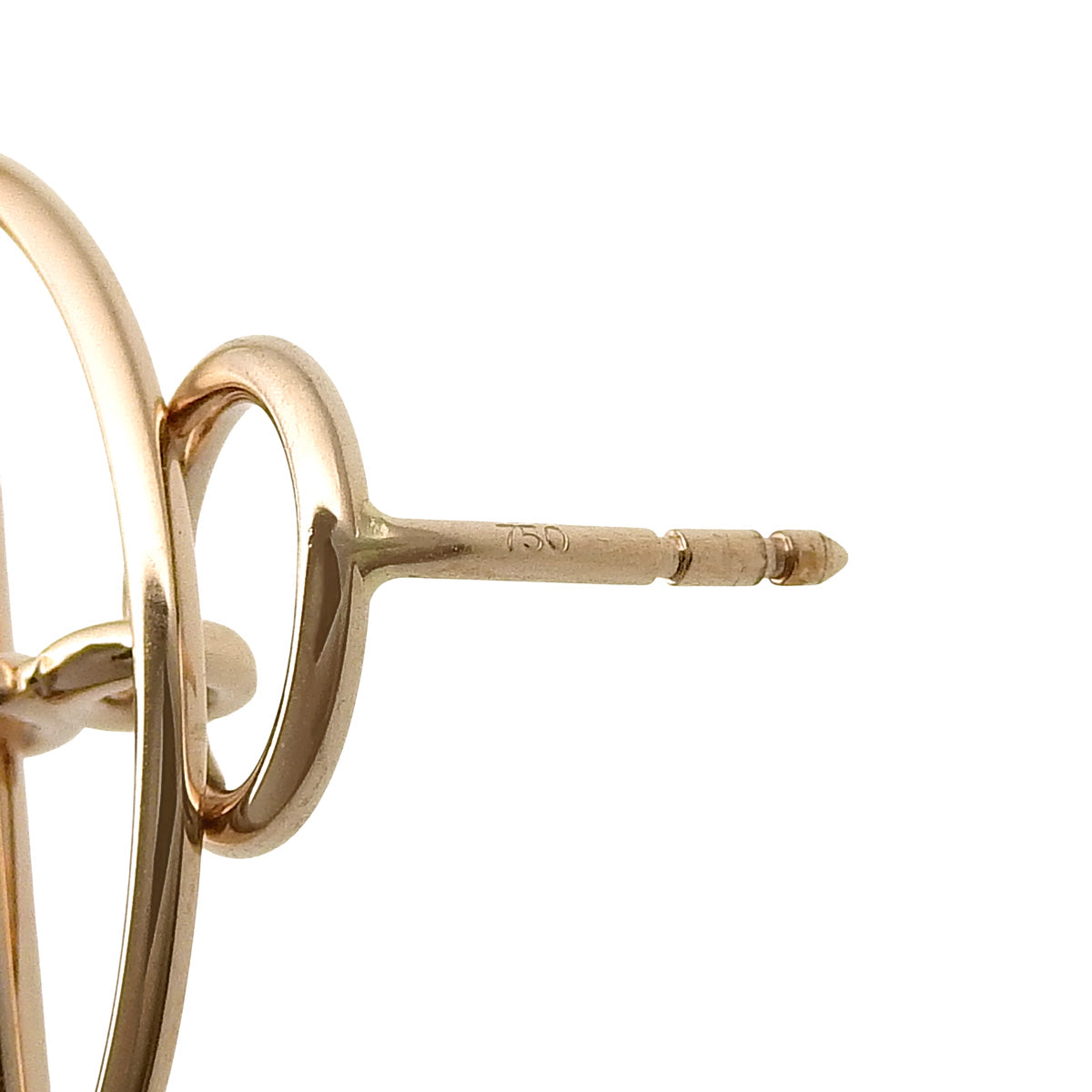 Echappé earrings in pink gold (18KPG)