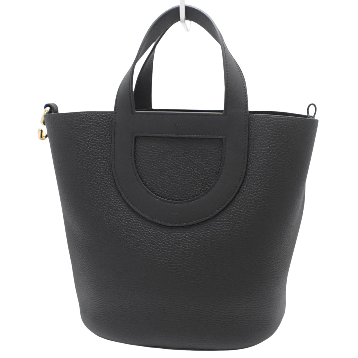 In the Loop 23 Taurillon Clemence Leather Black Gold Hardware B Stamp