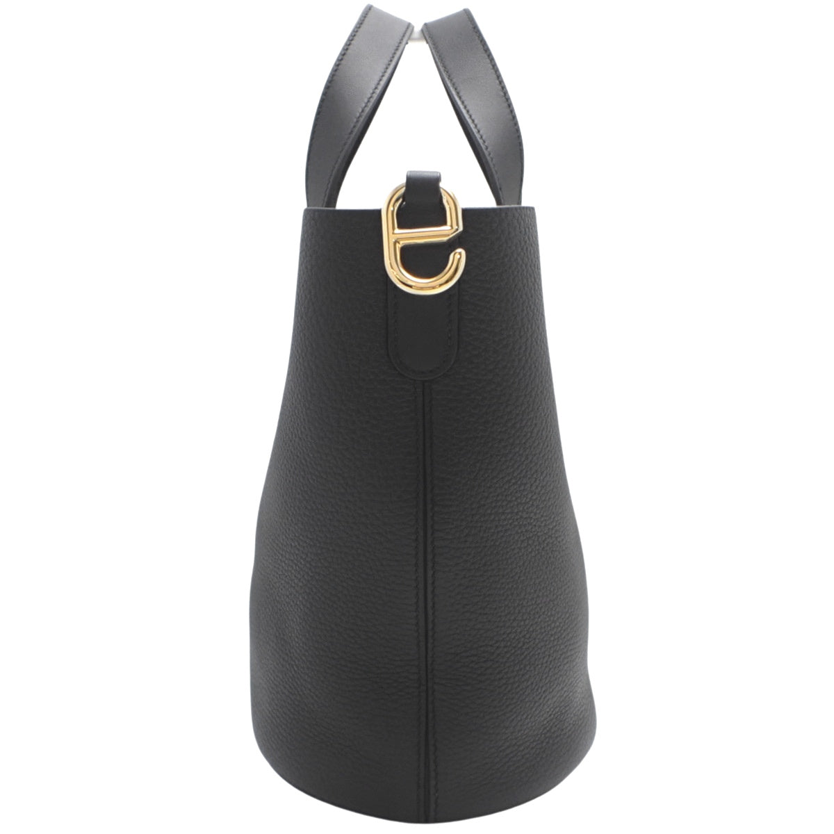 In the Loop 23 Taurillon Clemence Leather Black Gold Hardware B Stamp