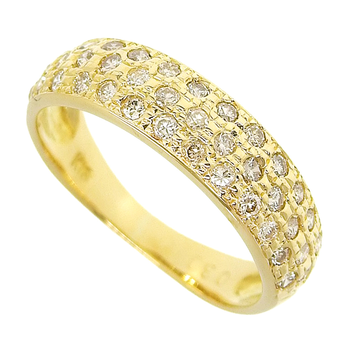 ダイヤモンドリング D0.30 イエローゴールド K18YG 1.8g