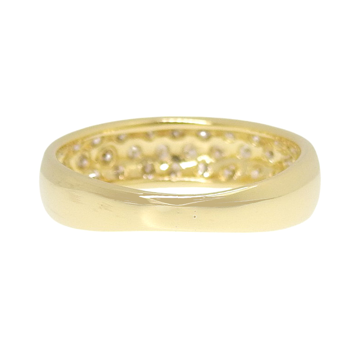 ダイヤモンドリング D0.30 イエローゴールド K18YG 1.8g