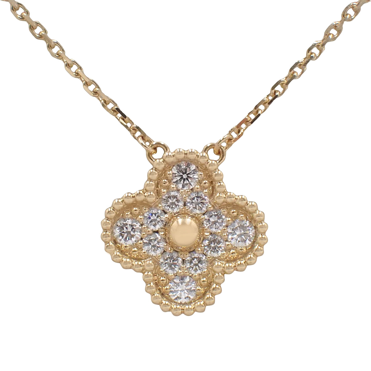 ヴィンテージアルハンブラ ペンダント ダイヤモンド イエローゴールド K18YG