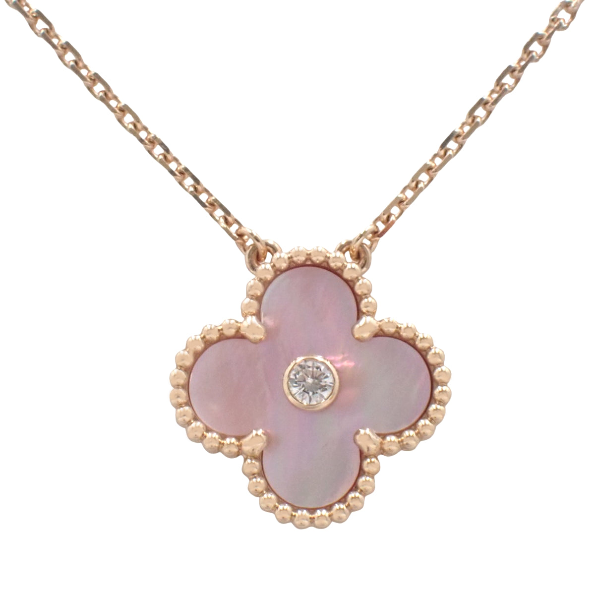 复古阿尔罕布拉吊坠，镶嵌钻石和珍珠母贝，18K金，2025年假日限量版