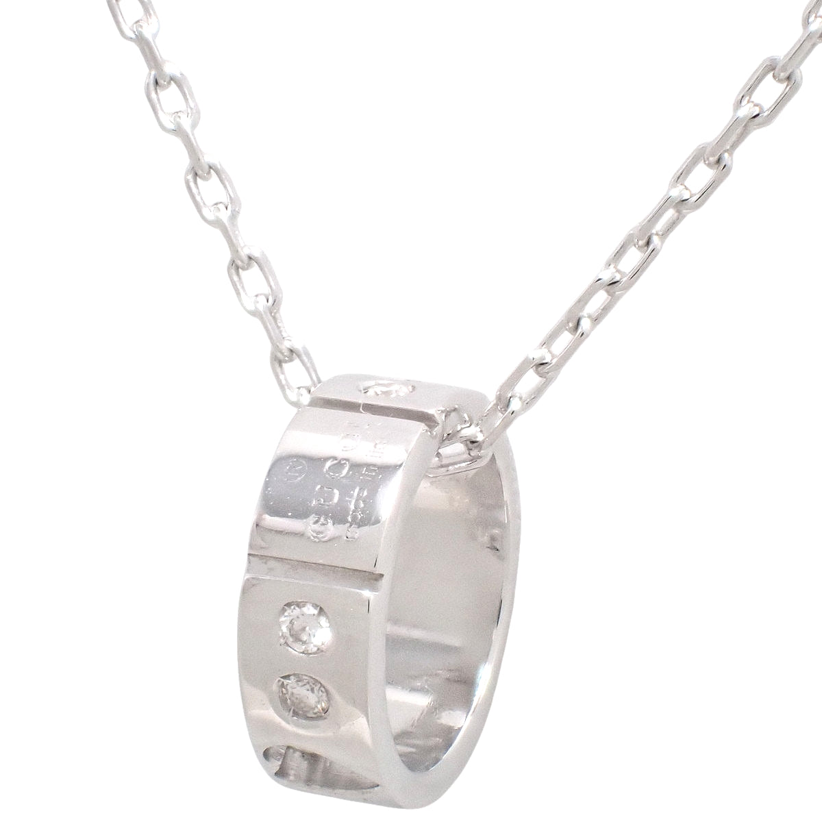 アイコンアモール ネックレス ダイヤモンド ホワイトゴールド K18WG 5.5g