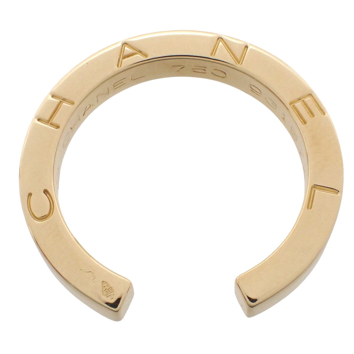 C Signature Small Ring Yellow Gold K18YG 5.6g