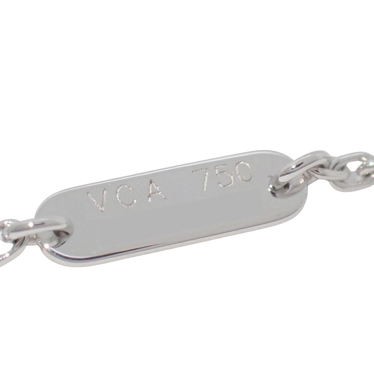 ヴィンテージアルハンブラ ネックレス ターコイズ ホワイトゴールド K18WG 5.1g