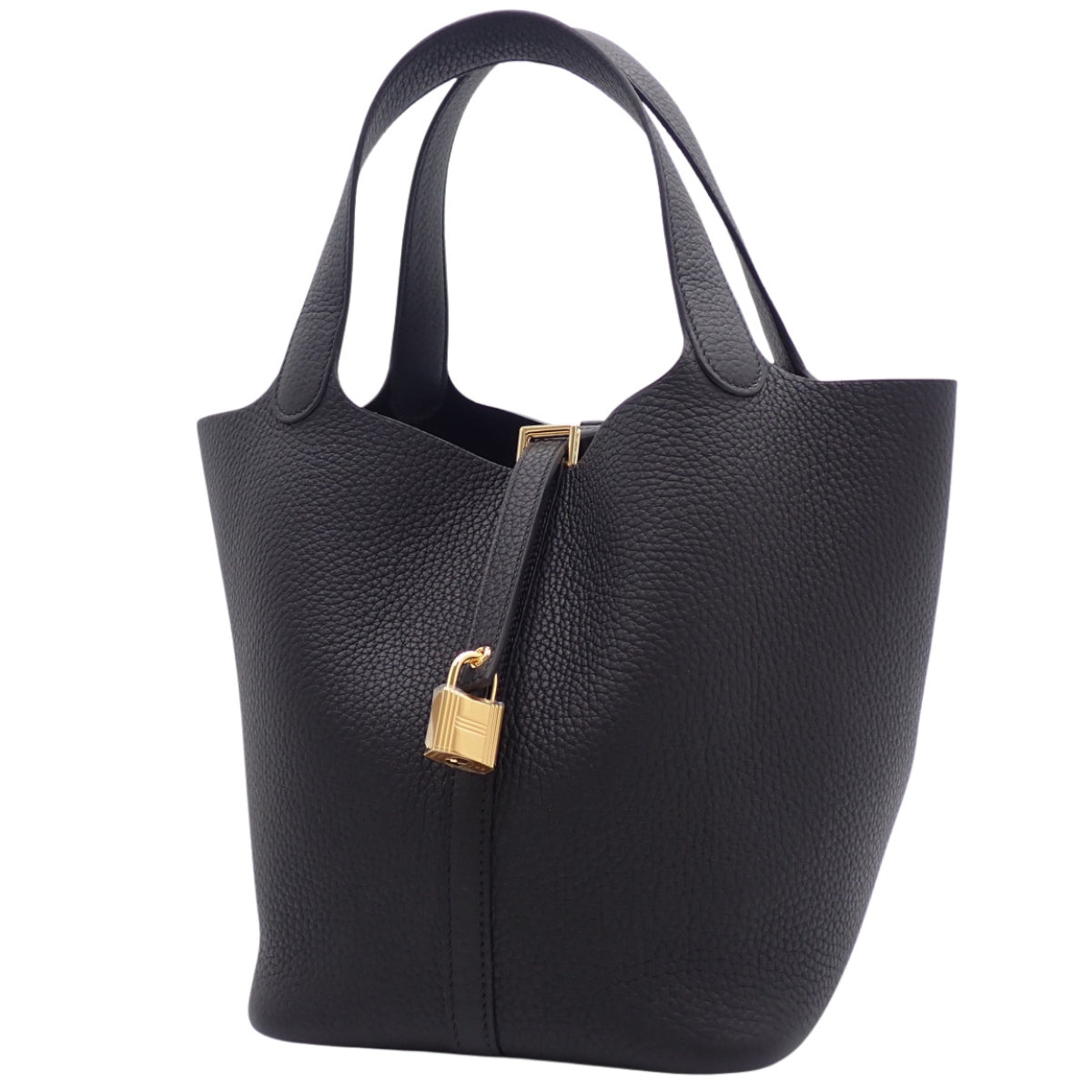 【新品】ピコタンロックMM K刻印 トリヨンクレマンス ブラック ゴールド金具