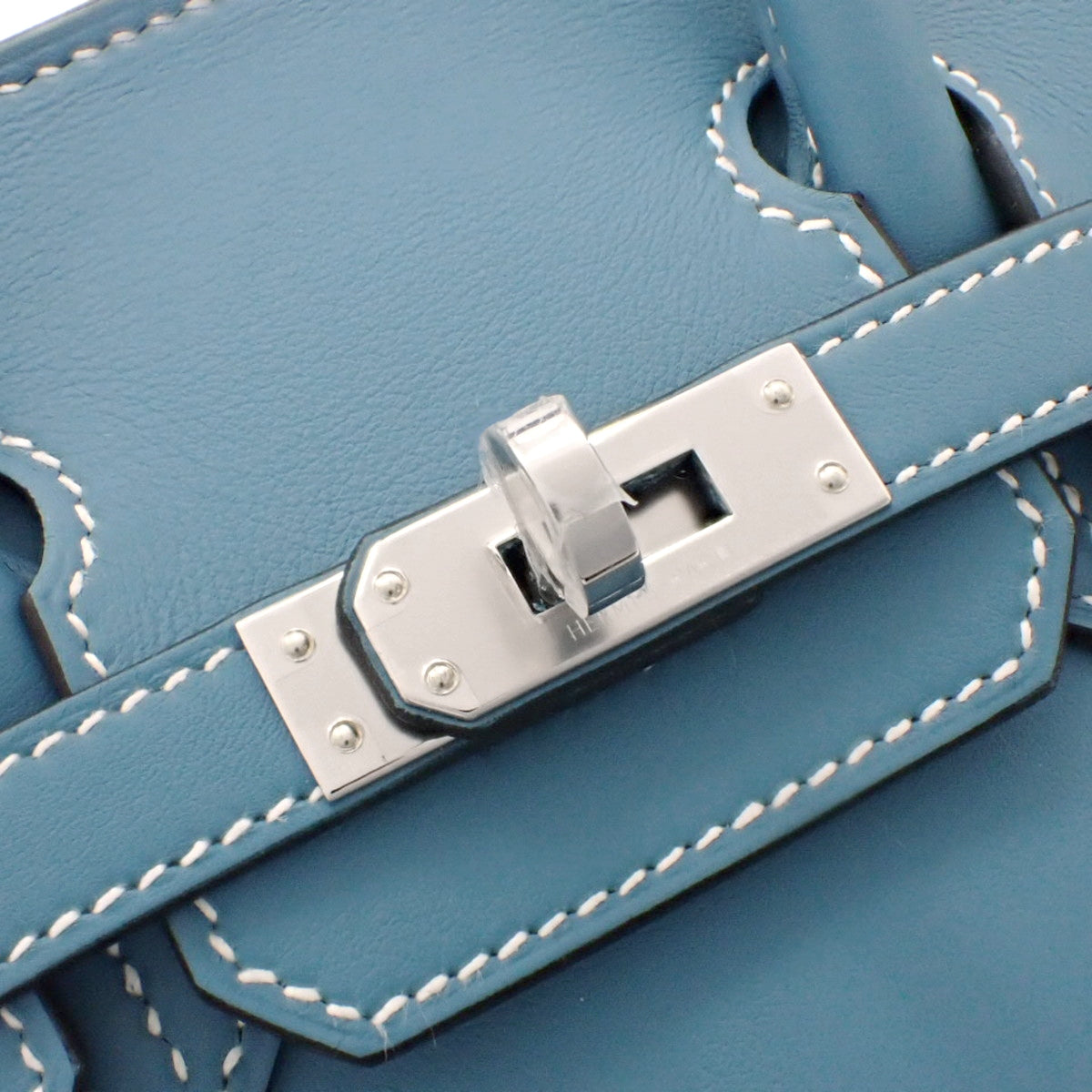 【新品】バーキン25 K刻印 ヴォースイフト パラジウム金具 ブルージーン シルバー金具