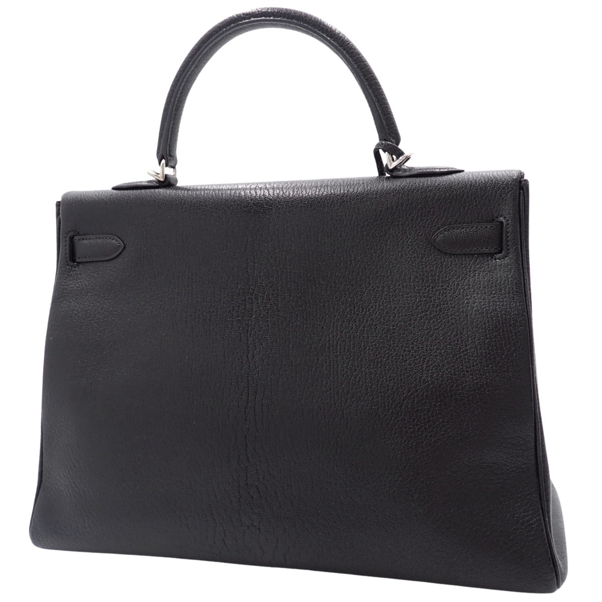 ケリー35 (内縫い) シェブルミゾル パラジウム金具 ブラック シルバー金具 □H刻印