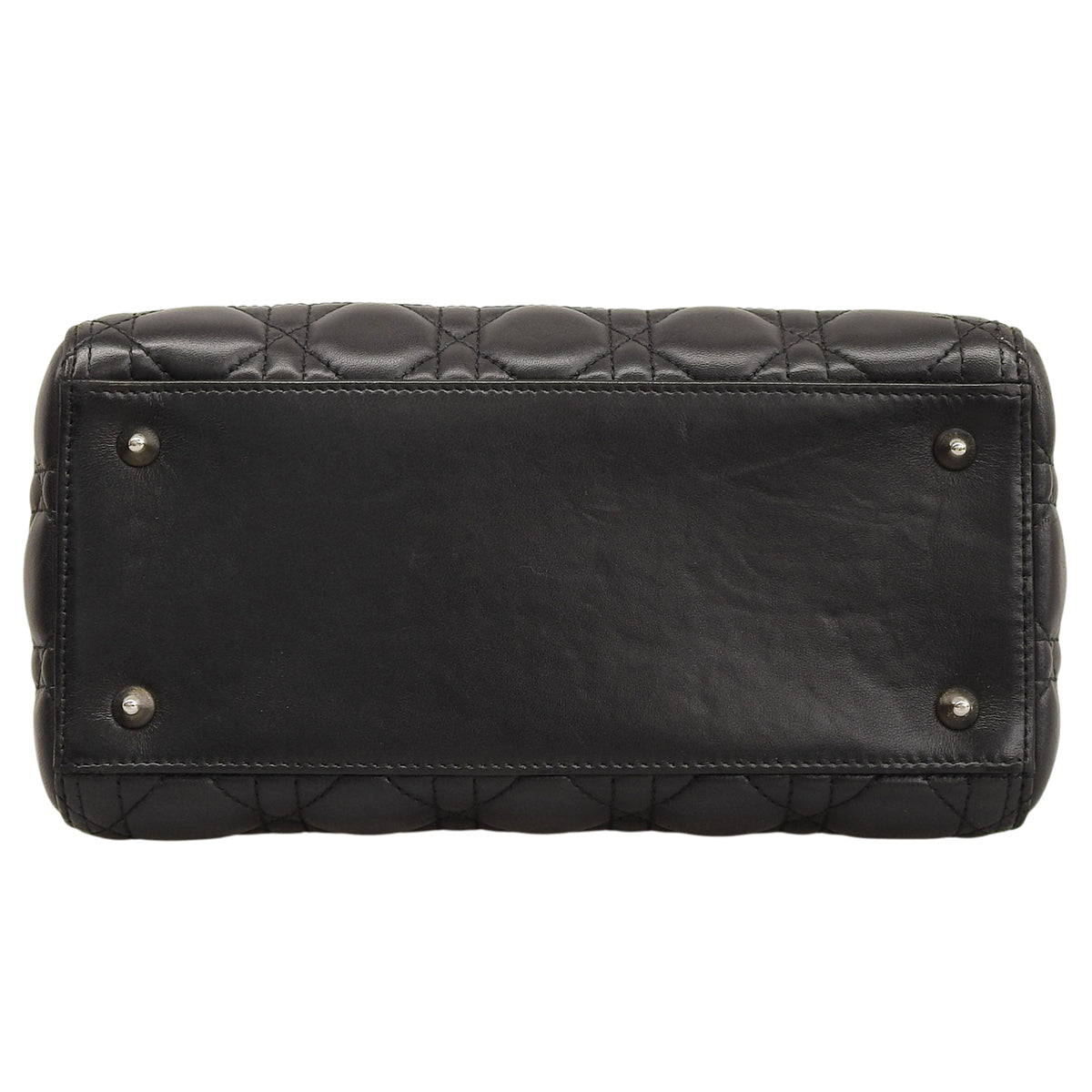 カナージュ レディディオール ミディアム ラムスキン ブラック