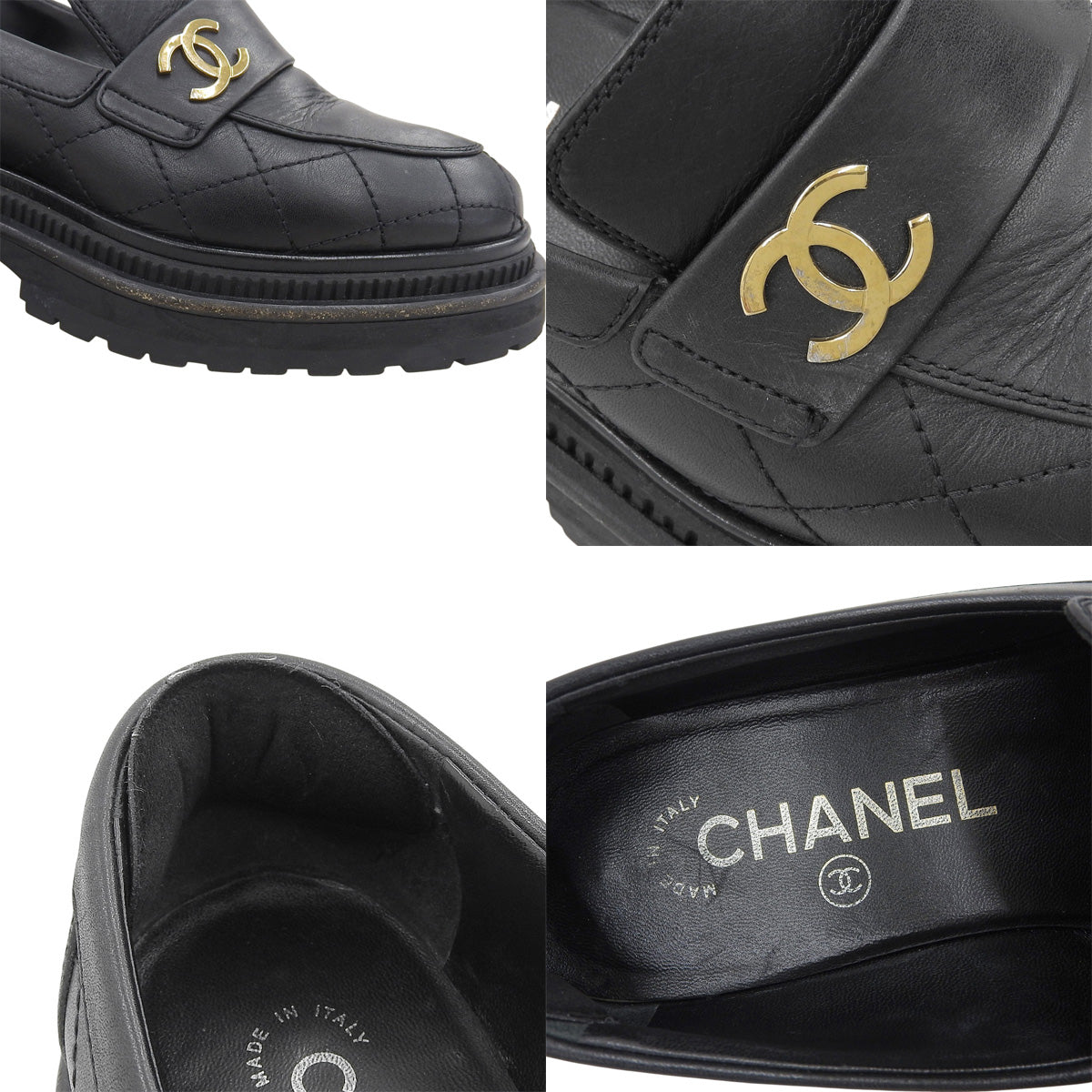 CHANEL ココマーク ローファー 36 1/2C レザー ブラック｜Vintage Luxury Brand Specialty Store｜Shibuya, Tokyo｜alamode