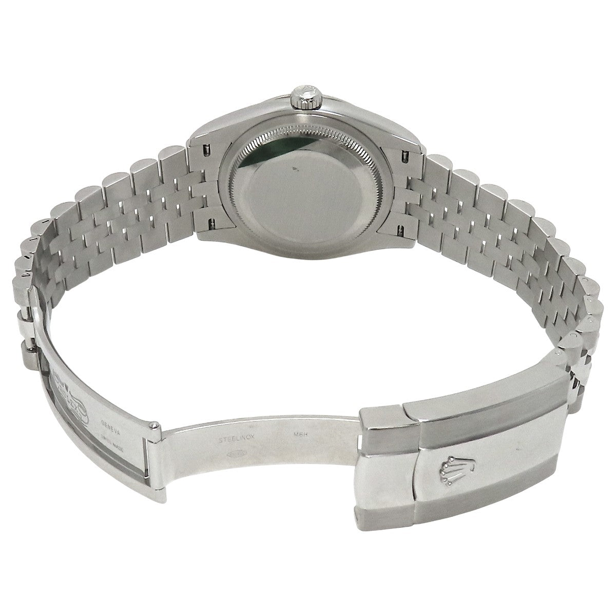 Datejust 36 Palm Motif WG/SS Random Serial Olive Green Dial Diamond Indices Automatic Men's