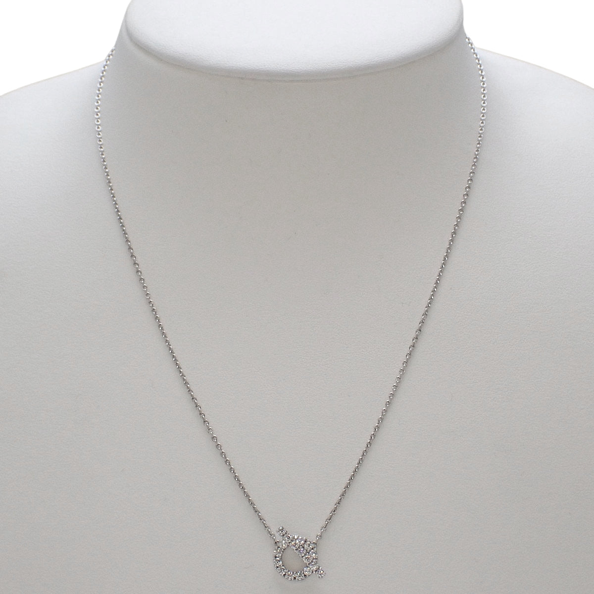 フィネス ネックレス ダイヤモンド ホワイトゴールド K18WG 4.2g