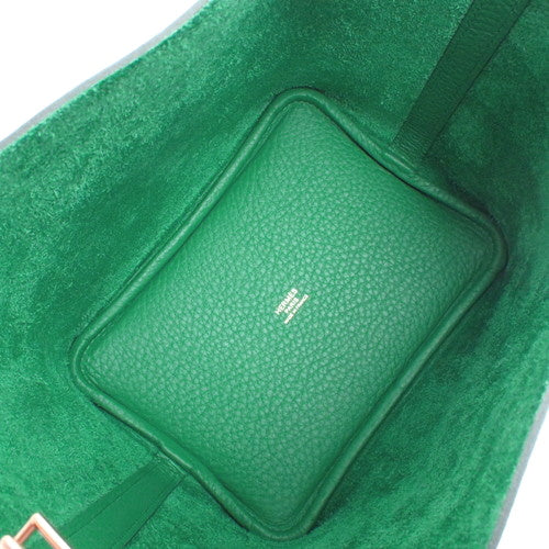 【新品】ピコタンロックPM トリヨンクレマンス ヴェールヴェルディゴ ゴールド金具 W刻印