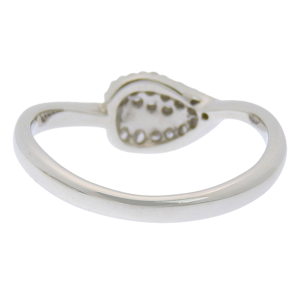 リーフリング ダイヤモンド D0.15 プラチナ Pt950 3.5g