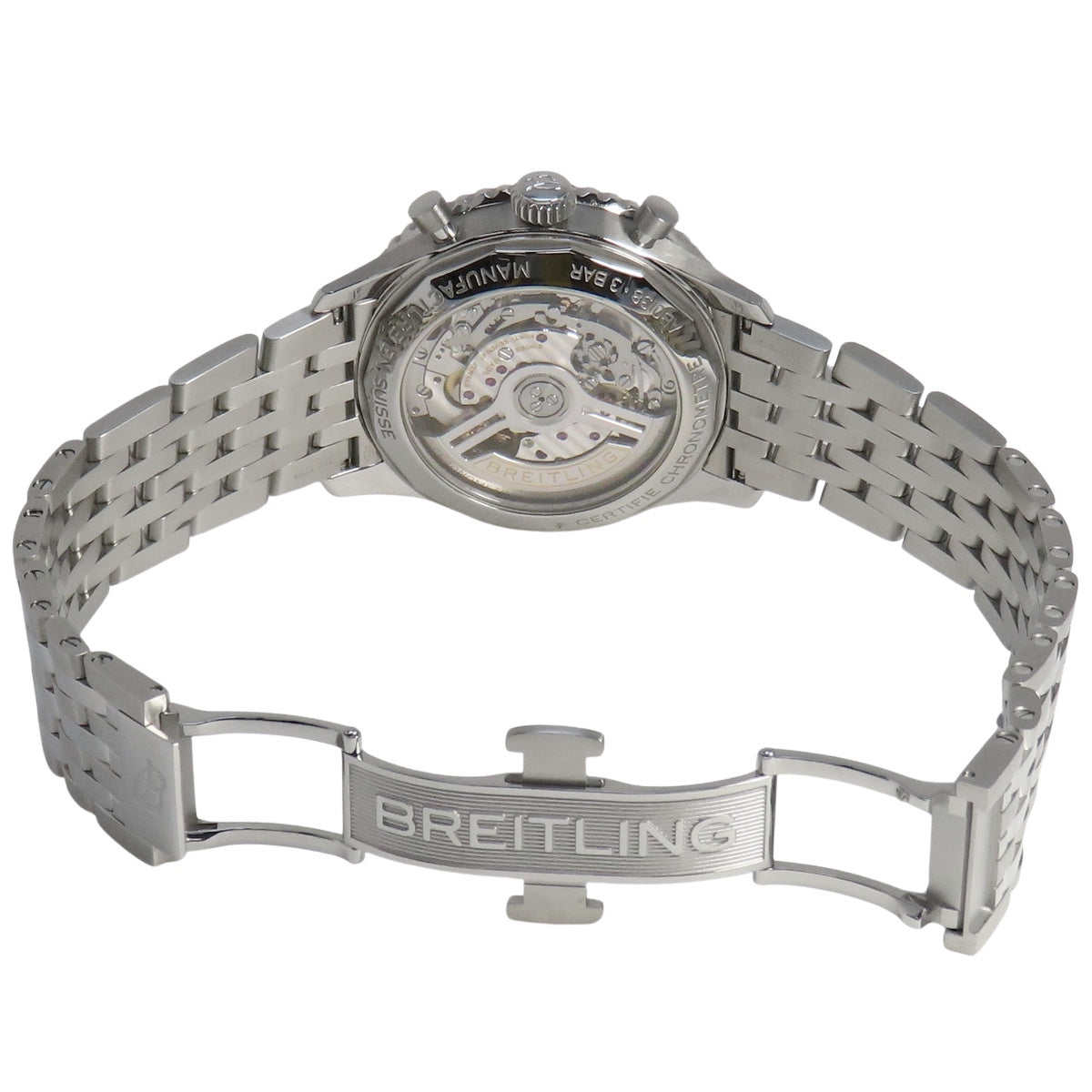 ナビタイマー B01 クロノグラフ AB0138 SS 自動巻き ブルー