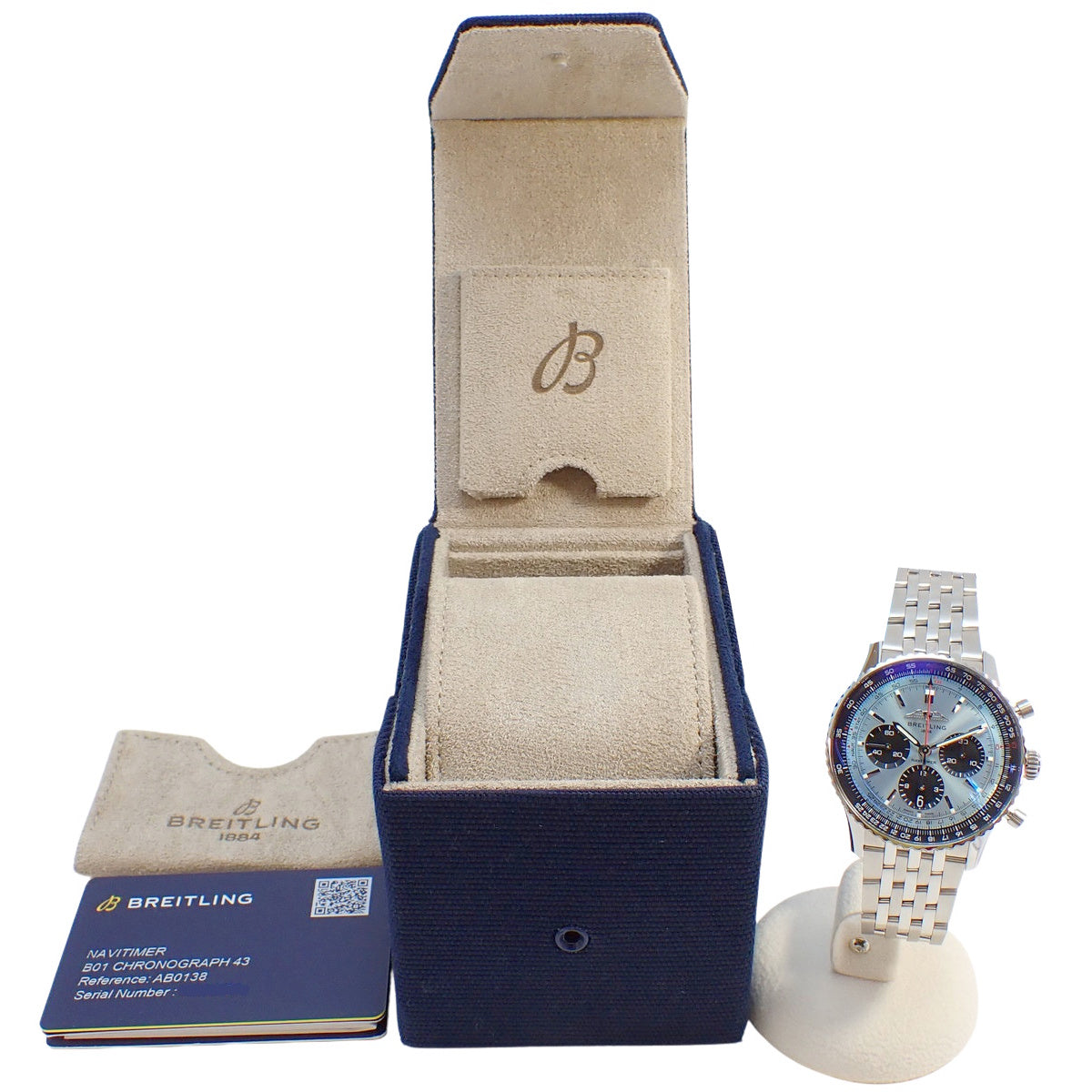 Navitimer B01 Chronograph AB0138 SS Automatic Blue