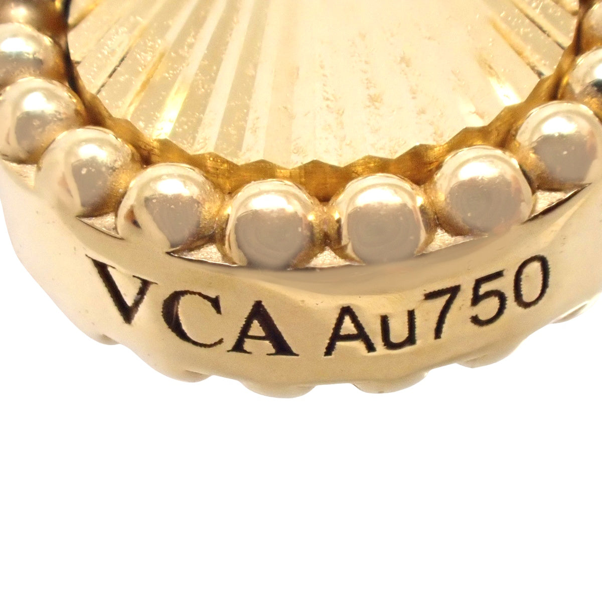 复古阿尔罕布拉项链，10个图案，18K黄金，玑镂纹饰