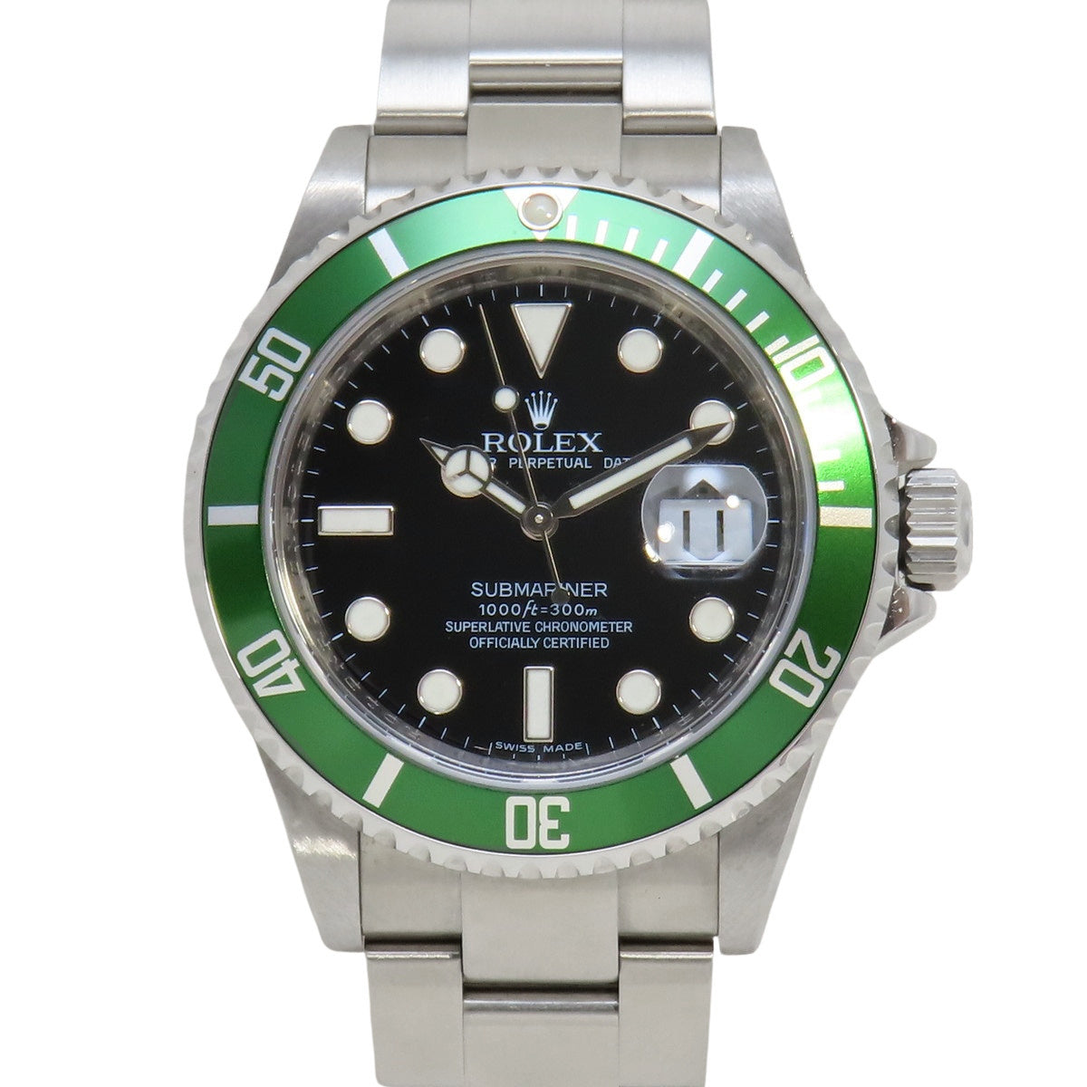 サブマリーナ デイト 16610LV SS V番 ブラック 自動巻き メンズ