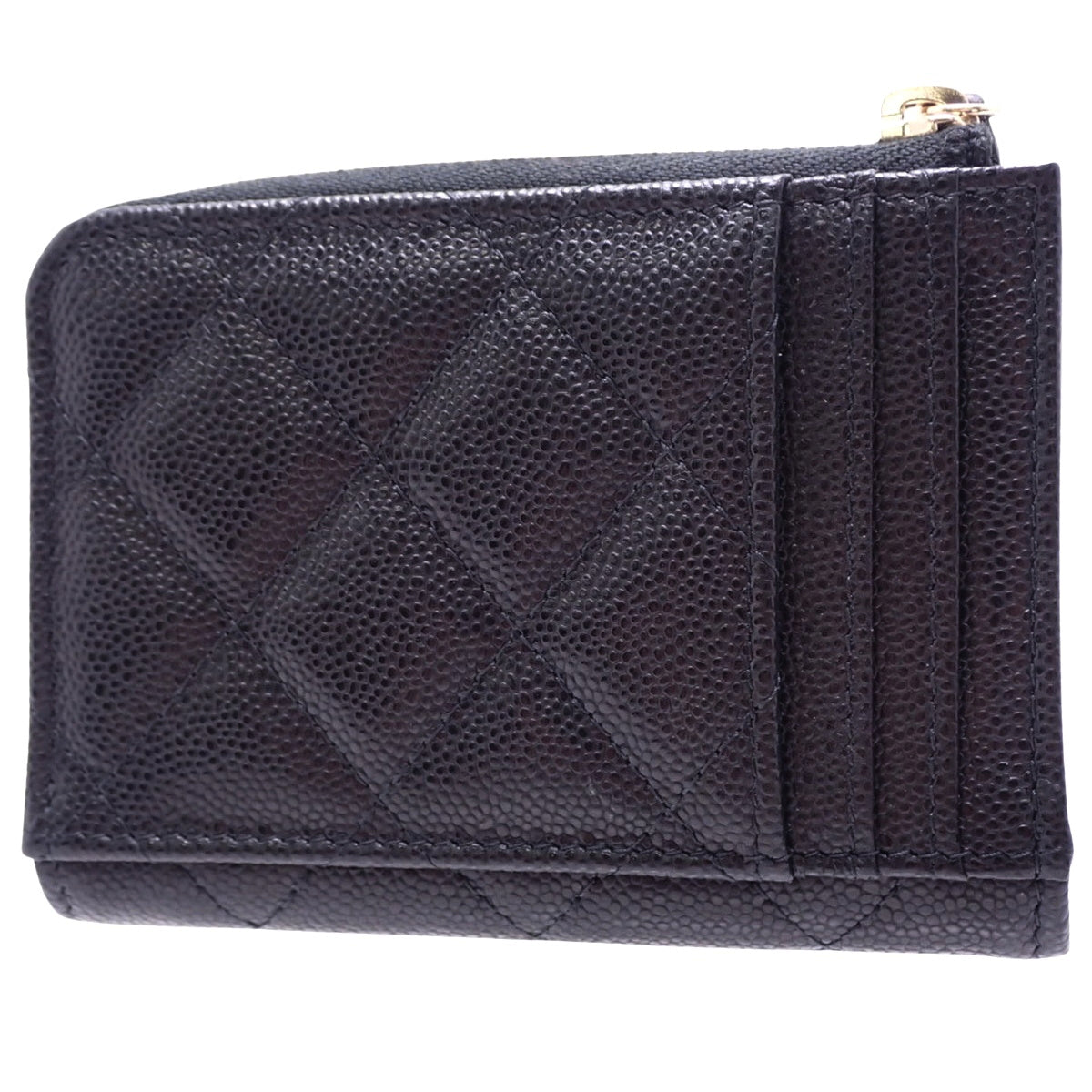 マトラッセ ココマーク フラグメントケース キャビアスキン ブラック