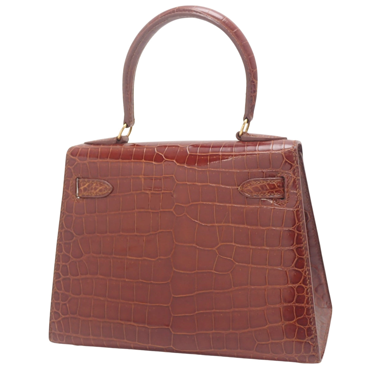 迷你凯利波洛萨斯鳄鱼肉金色五金件印章