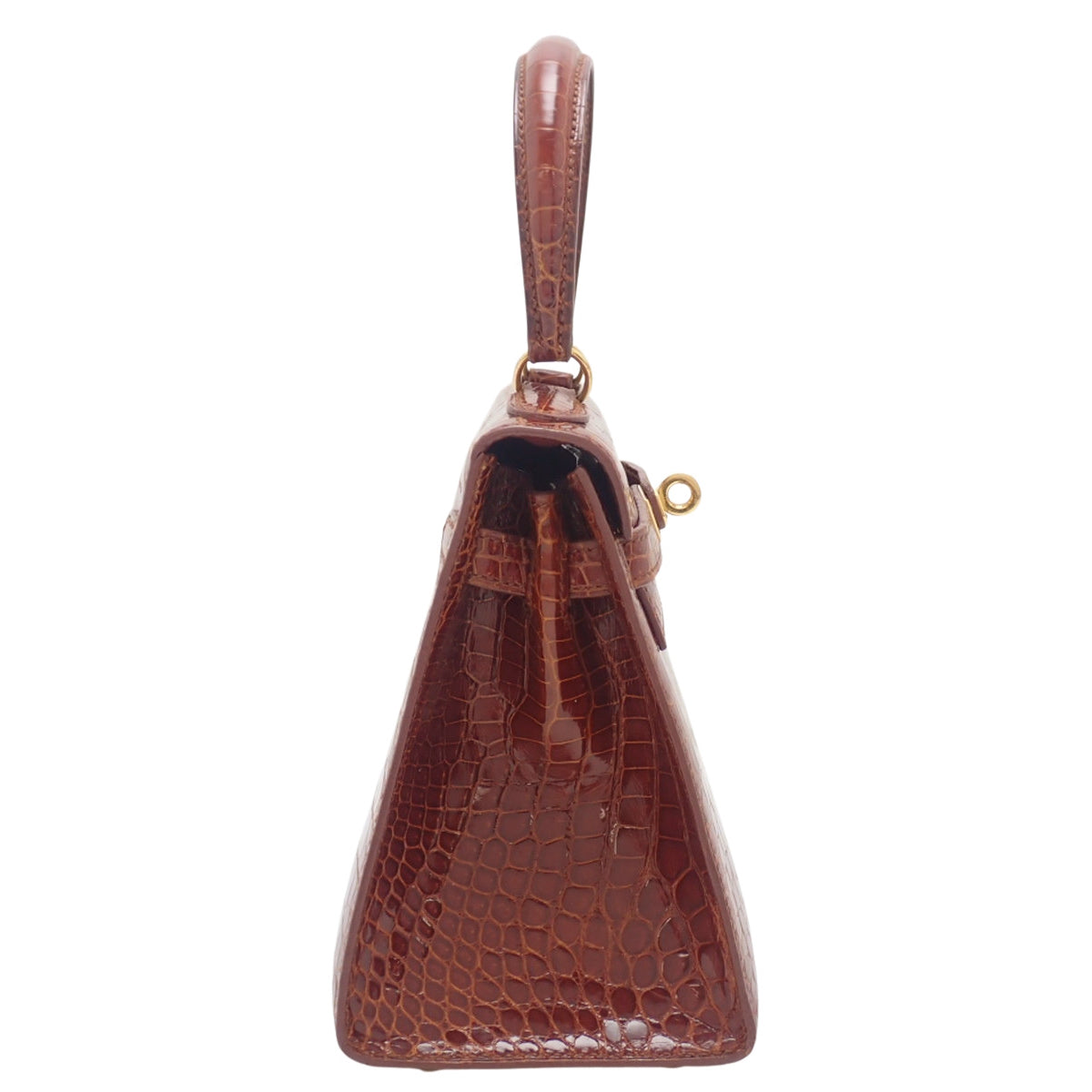 迷你凯利波洛萨斯鳄鱼肉金色五金件印章