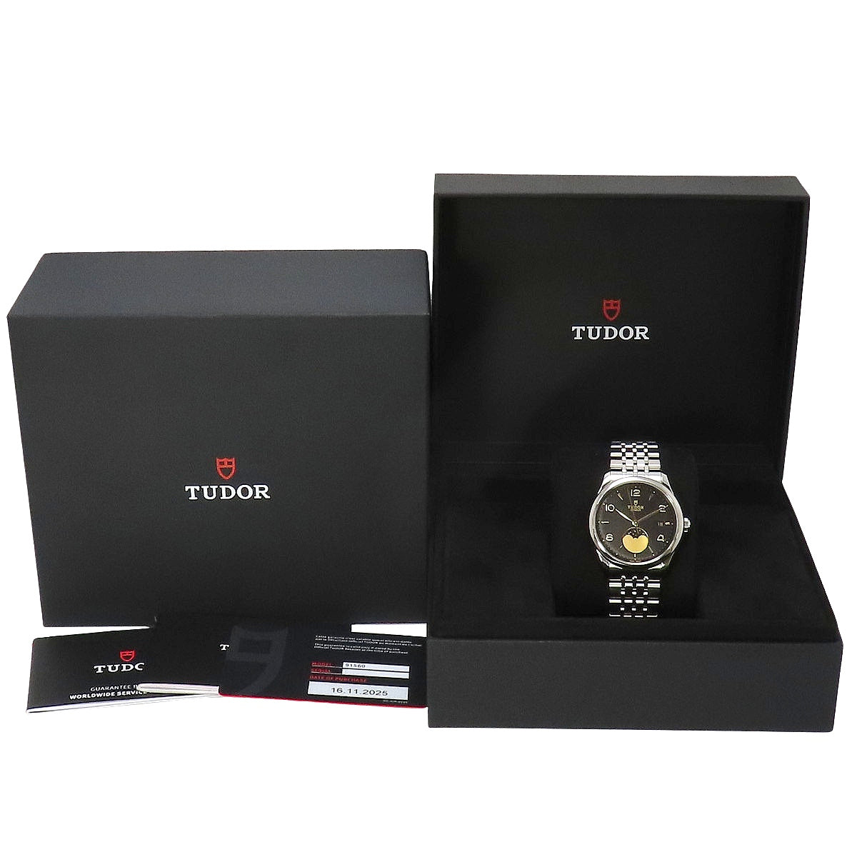 帝舵 1926 Luna M91560-0003 不锈钢黑色自动男士腕表