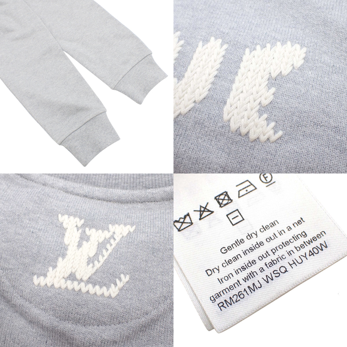 Embroidered Signature Sweatshirt 2026 S RM261MJ