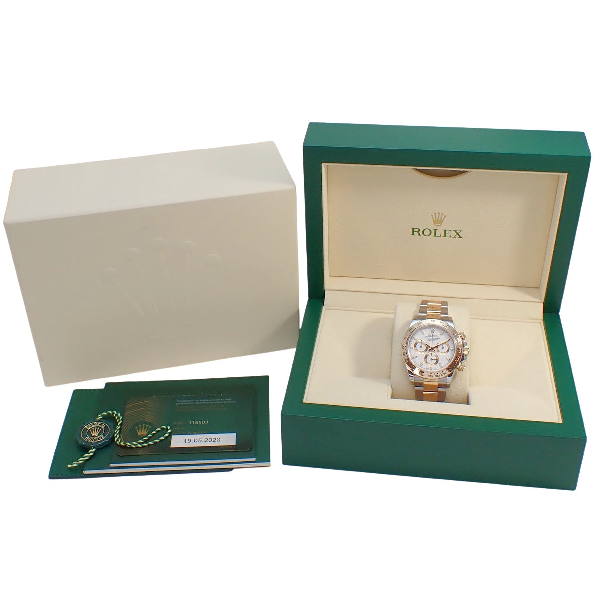 デイトナ 116503 YG/SS ランダム番 ホワイト 自動巻き メンズ