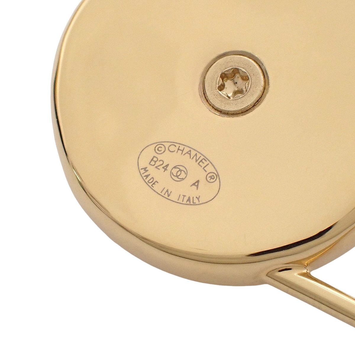 ココマークパールブローチ メタル(GP) フェイクパール