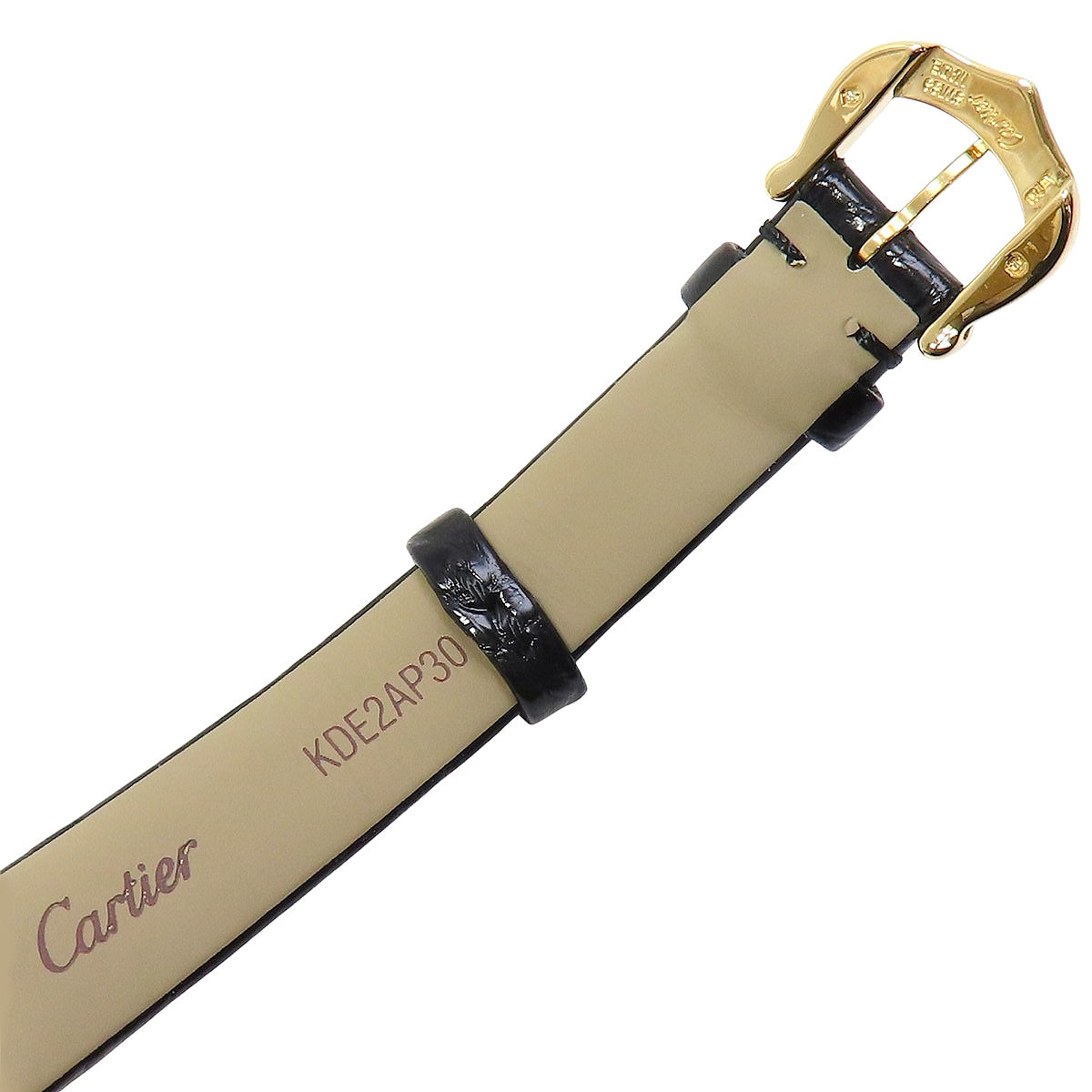 Tank Louis Cartier Mini WGTA0352 YG/Leather Silver Quartz Women's