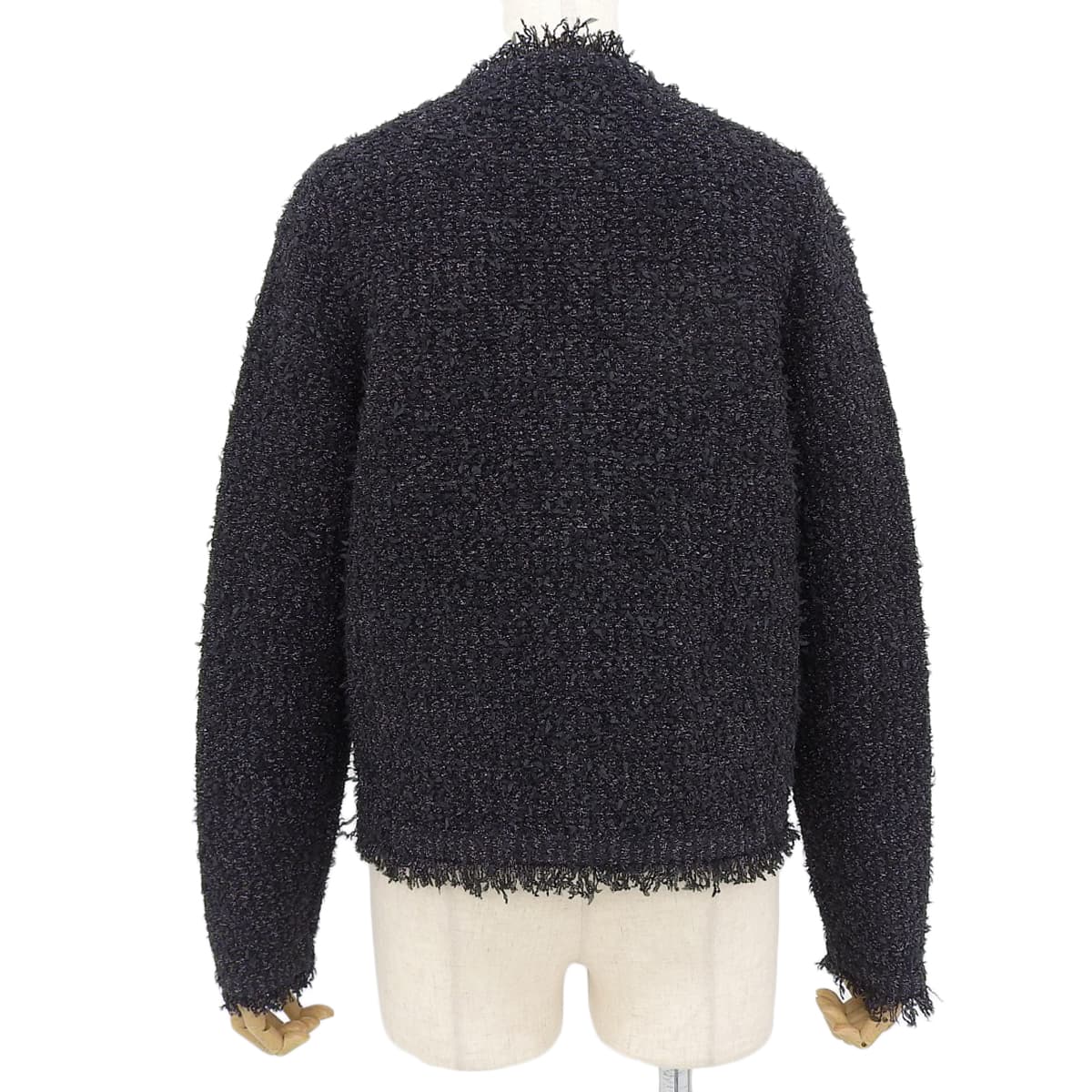 ツイードラメカーディガン S