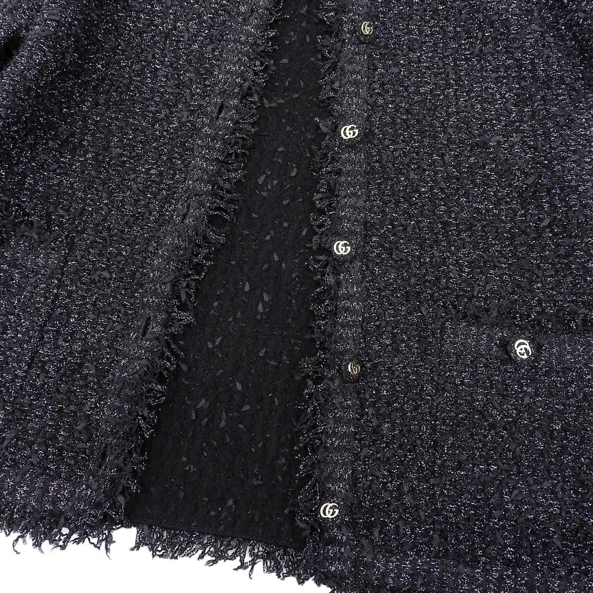 ツイードラメカーディガン S